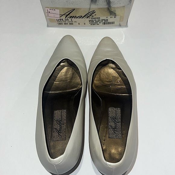 Amalfi Vintage Wedding Heels Porcelain Luster Pumps Dahlia HH - Picture 1 of 13
